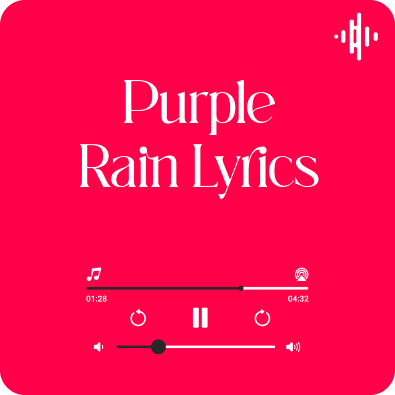 Purple Rain Lyrics Prince and the Revolution