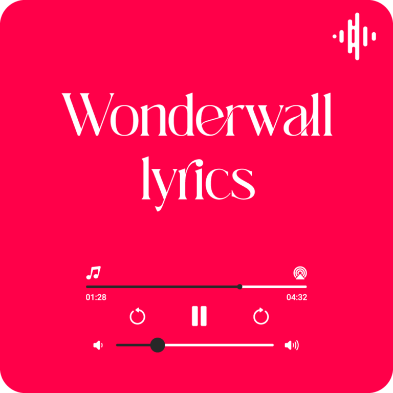 Wonderwall lyrics by Oasis