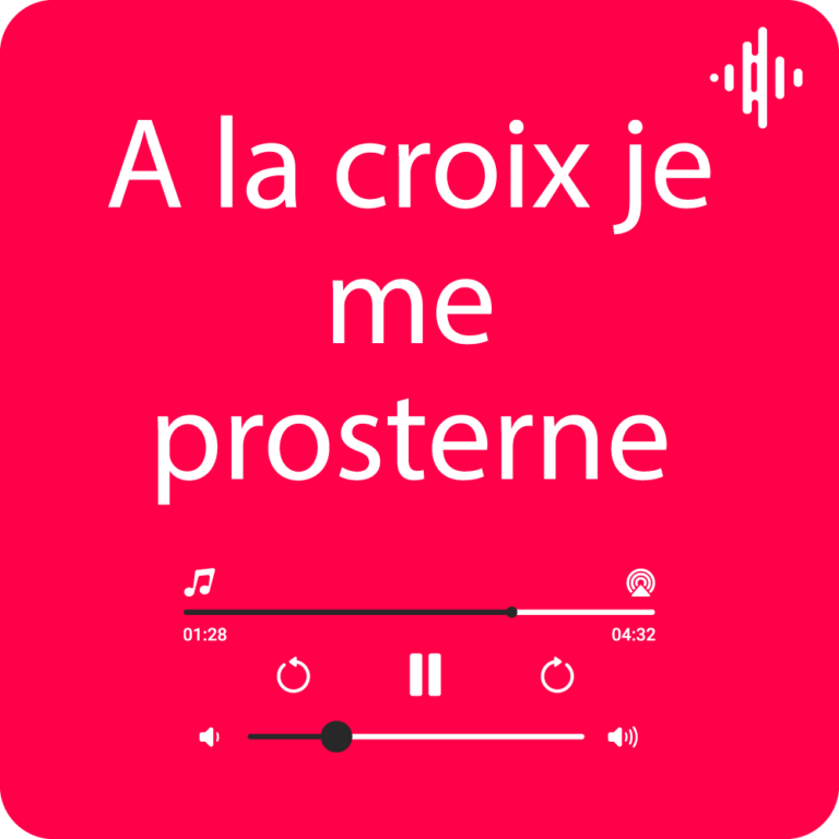 A la croix je me prosterne lyrics