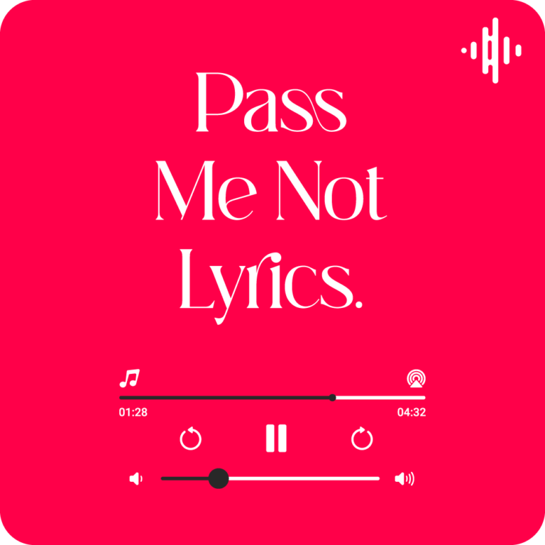 Pass Me Not Lyrics